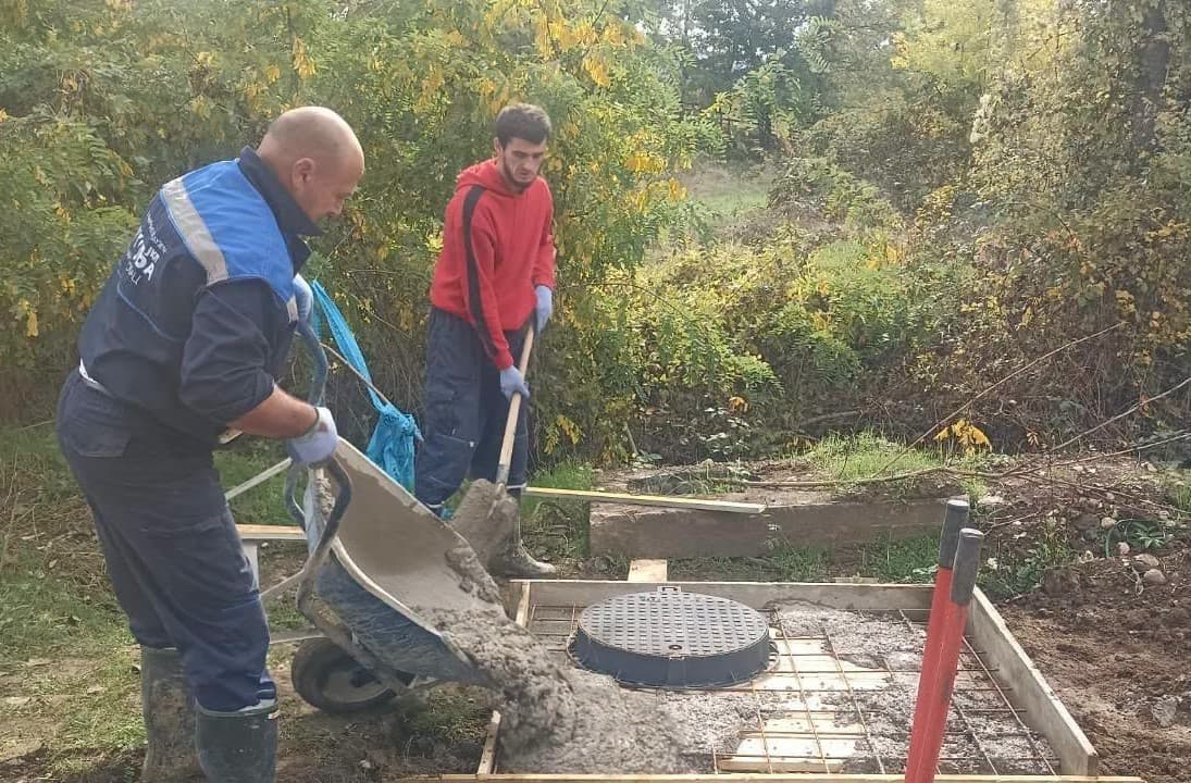 Наставак радова на водоводним шахтама у селу Тулежи.
