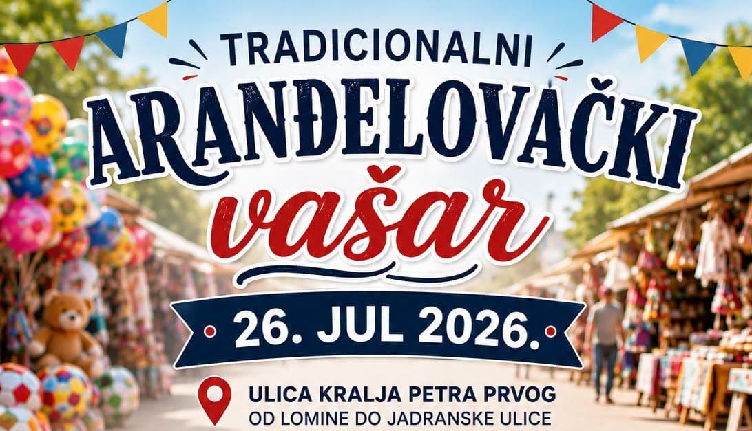 ПОЧИЊЕ РЕЗЕРВАЦИЈА ПРОДАЈНИХ МЕСТА ЗА ТРАДИЦИОНАЛНИ АРАНЂЕЛОВАЧКИ ВАШАР