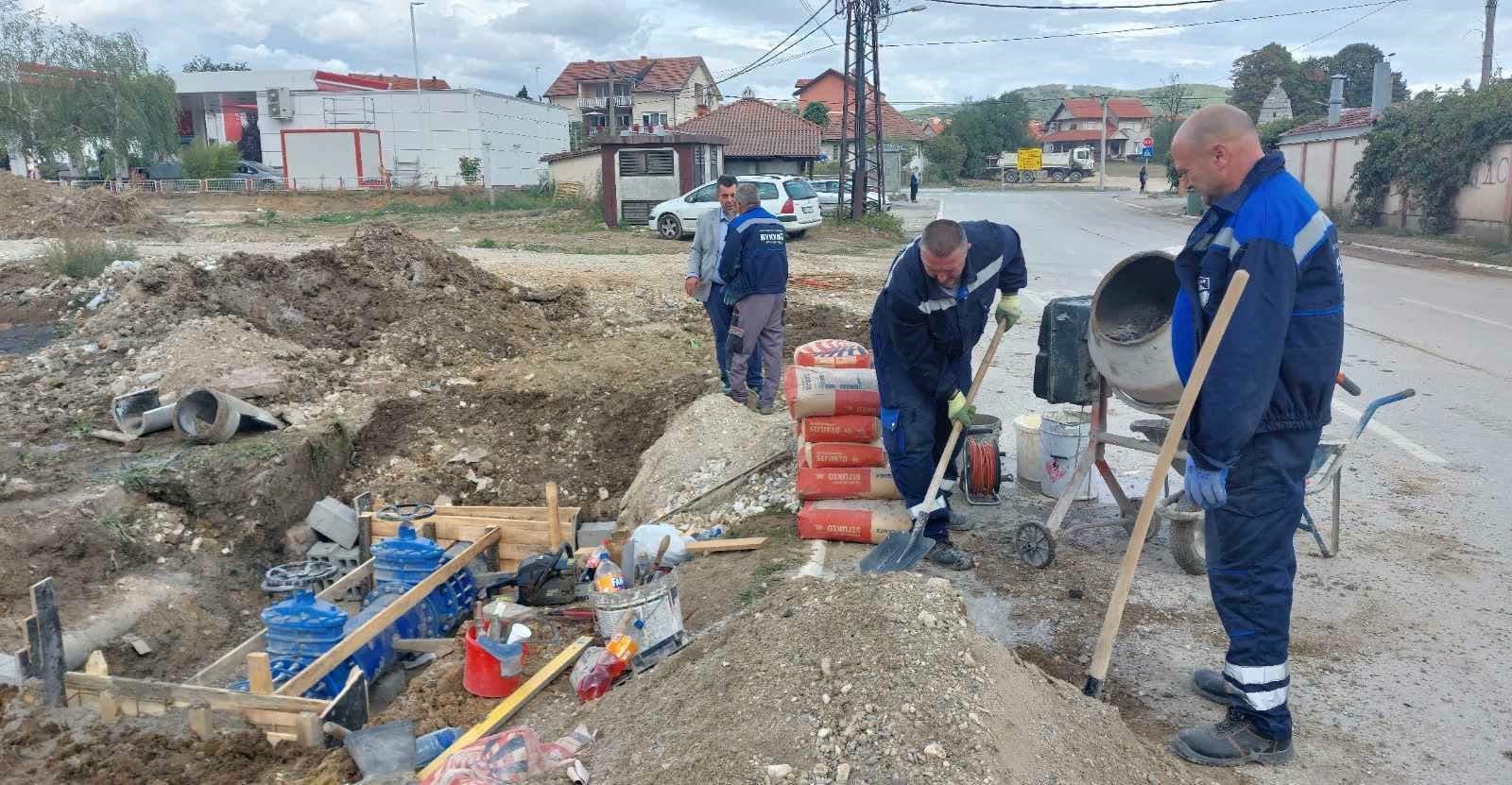 У Букуљској улици, након реконструкције дела водоводне линије